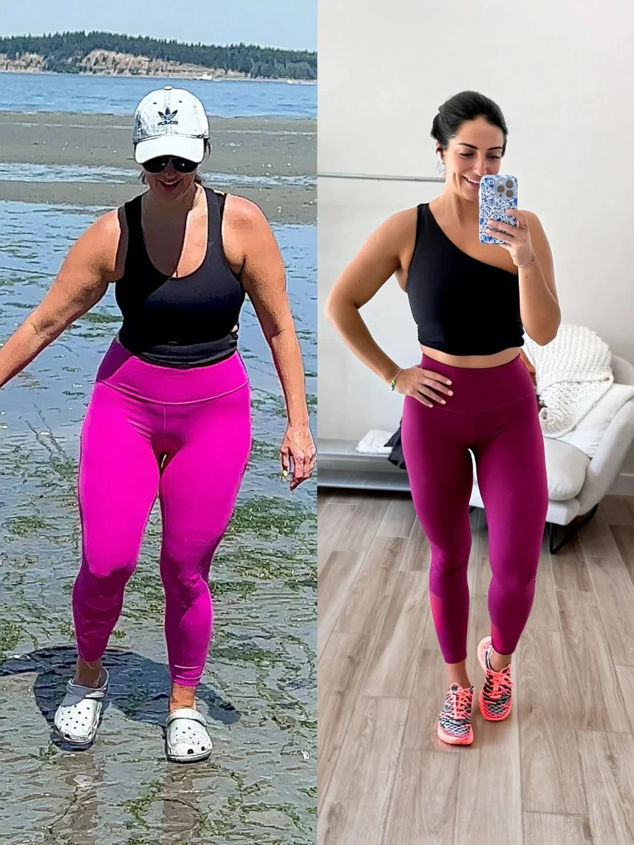Tessa, age 29: before photo on the left and after photo on the right